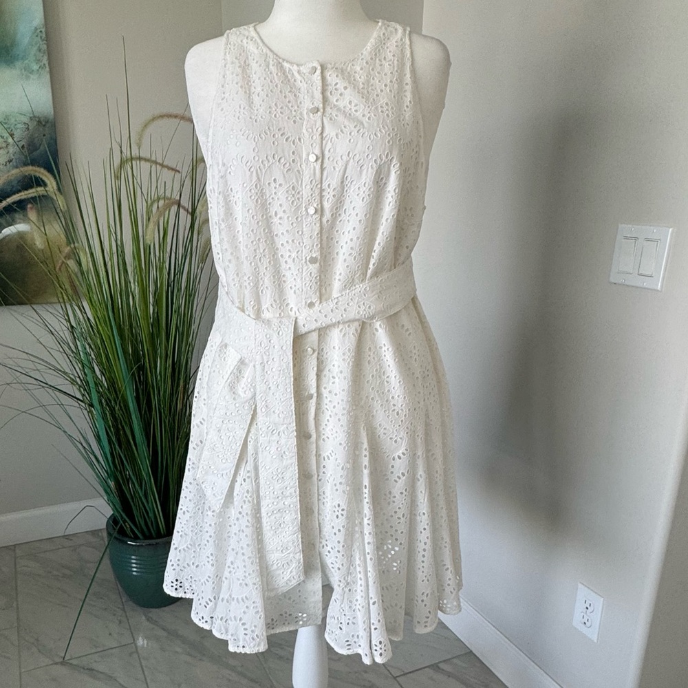 Sezane Solitta Dress Ecru - Size 14